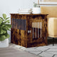 Vidaxl Hondenbench 55 x 80 x 68 cm de madera procesada de roble ahumado