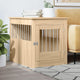 Gabbia per cani Vidaxxl 64,5x80x71 cm in derivati del legno color rovere Sonoma