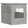Vidaxxl jaula para perros 64,5x80x71 cm madera contrachapada hormigón gris
