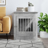 Vidaxxl jaula para perros 64,5x80x71 cm madera contrachapada hormigón gris