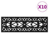 Tappetini Vidaxl Stair 10 ST 25x75 cm gomma