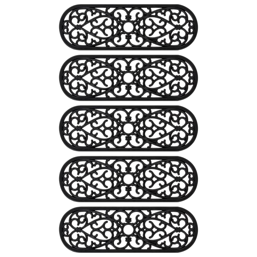 Vidaxl Stair Tappet 5 St 25x75 cm gomma