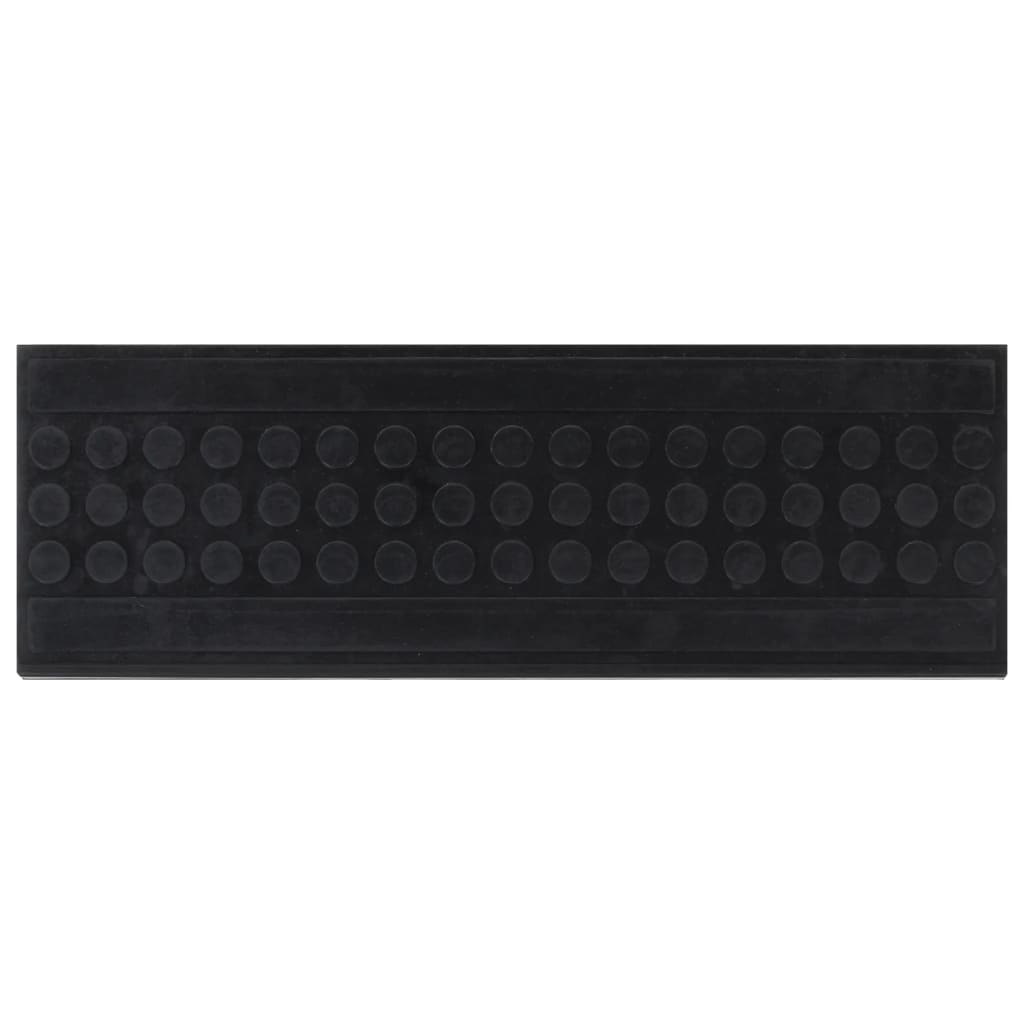Esteras de escalera de Vidaxl 10 st 25x75 cm de goma
