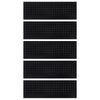 Vidaxl Stair Tappet 5 St 25x75 cm gomma