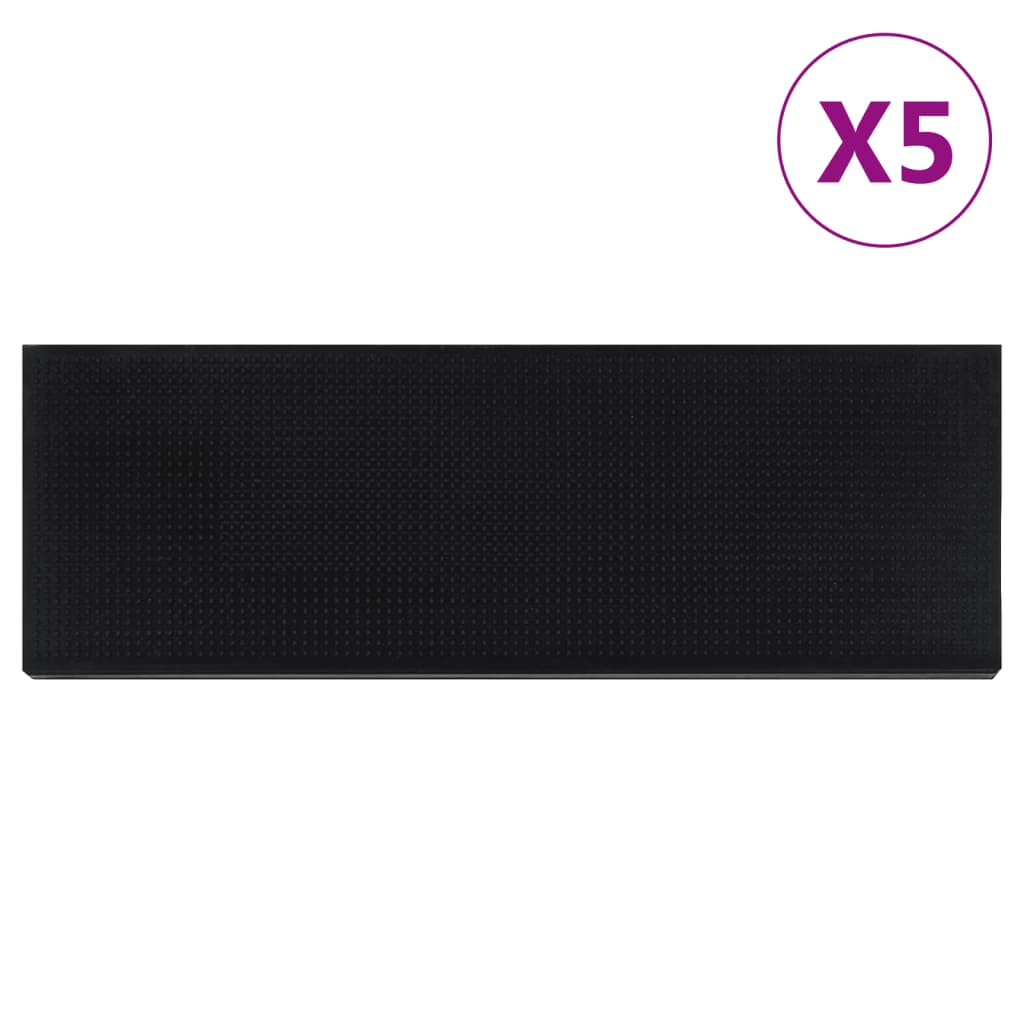 VidaXL Trapmatten 5 st 25x75 cm rubber