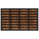 Vidaxl felpudo rectangular 45x75 cm de goma y fibra de coco