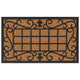 Vidaxl felpudo rectangular 45x75 cm de goma y fibra de coco