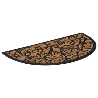 Zerbino Vidaxx semicircolare 45x75 cm in gomma e fibra di cocco
