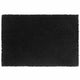 Vidaxl felpudo 40x60 cm fibra de coco con mechones negros