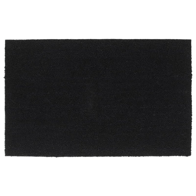 Vidaxl deurmat 50x80 cm getufte kokosvezel zwart