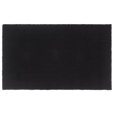 Vidaxl felpudo 90x150 cm fibra de coco con mechones negros