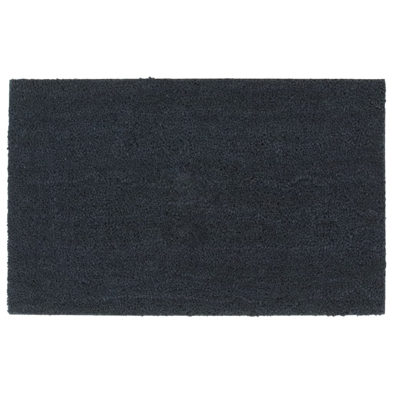 Vidaxx felpudo 50x80 cm fibra de coco capitoné gris oscuro