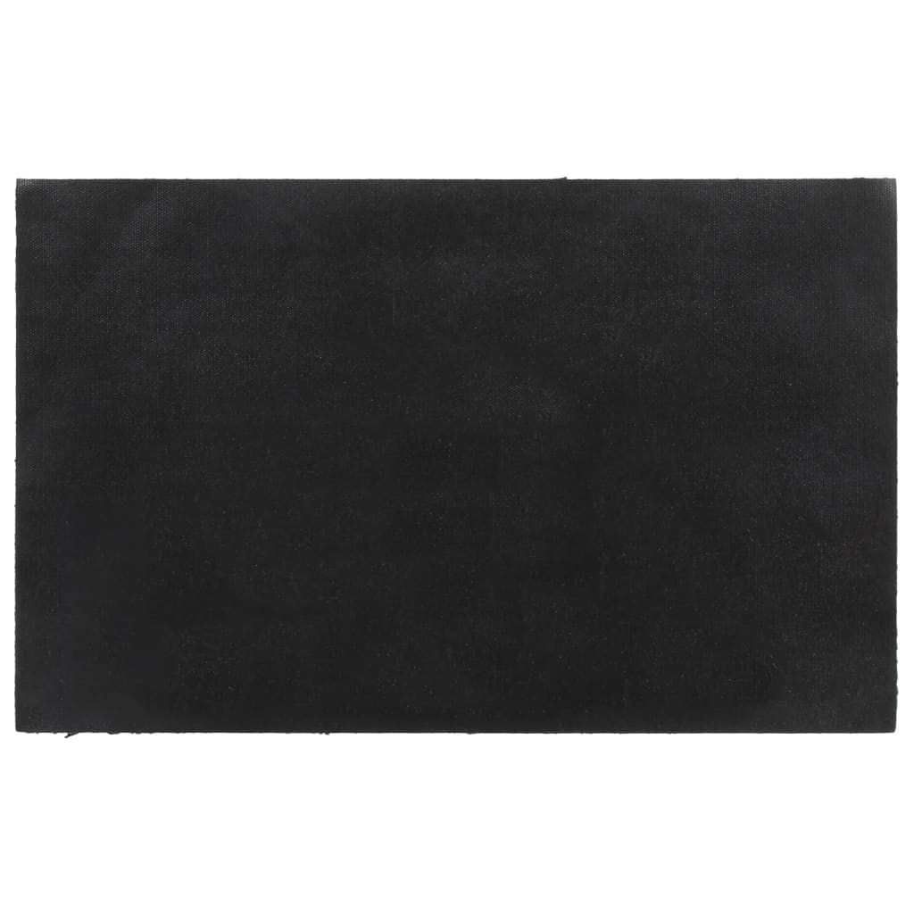 Vidaxx felpudo 50x80 cm fibra de coco capitoné gris oscuro