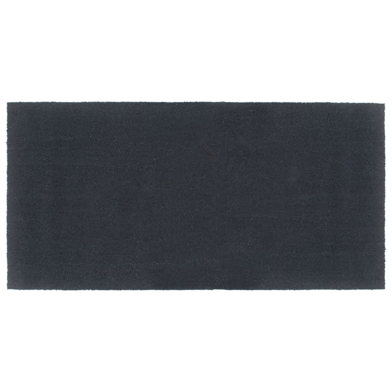 Vidaxl deurmat 100x200 cm getufte kokosvezel donkergrijs