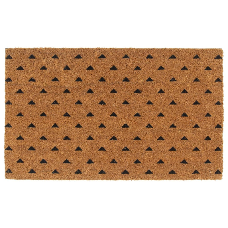 Vidaxl deurmat 45x75 cm getufte kokosvezel naturel