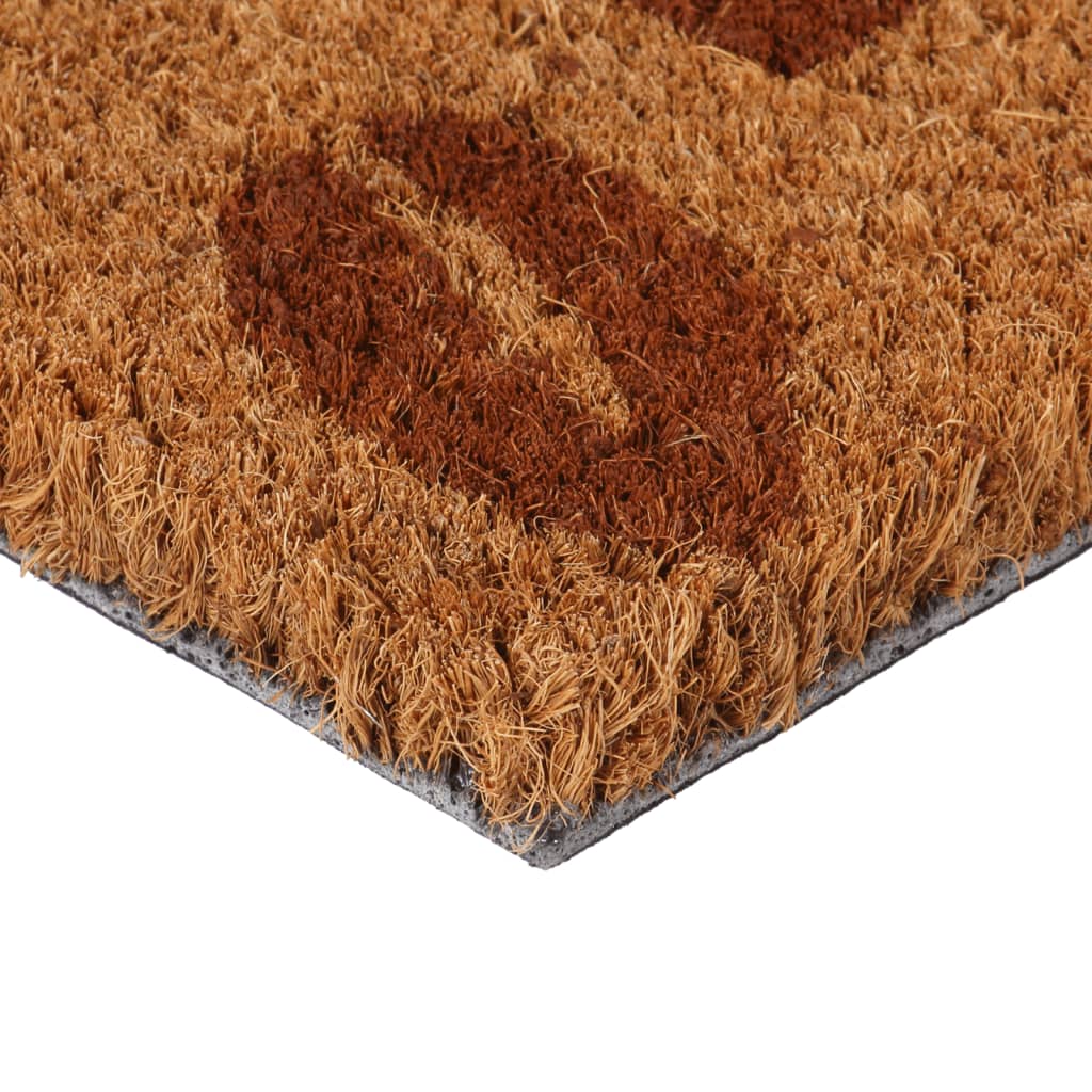 Vidaxx felpudo 40x60 cm fibra de coco capitoné natural