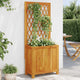 Vidaxl fioriera con legno di acacia solido 55x29.5x132 cm