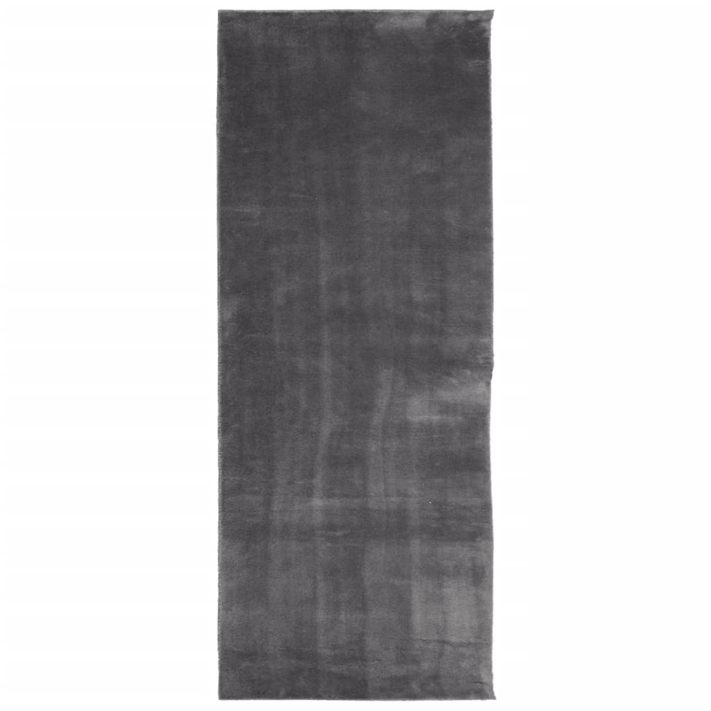 RUG VIDAXL HUARTE POLA BAJA Softable Softable 80x200 cm antracita