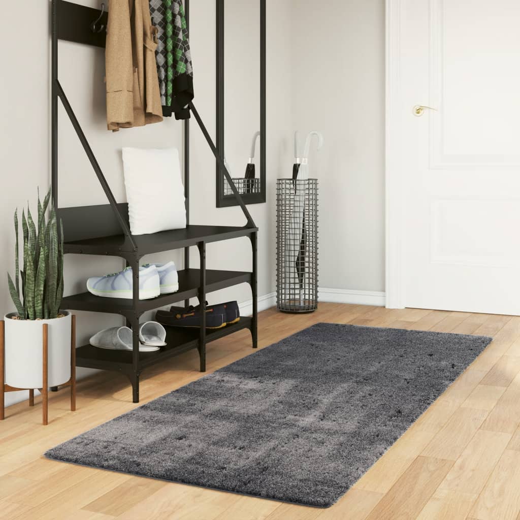 VIDAXL RAG HUARTE -POLOLE -POLOLE SOLABILE ANTRACITO 80X200 CM
