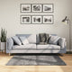 RUG VIDAXL HUARTE BAJA PILA Softable Lavable 120x120 cm antracita