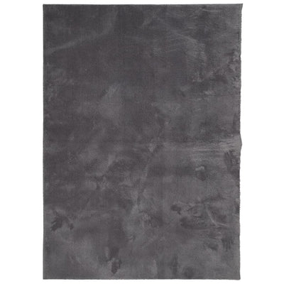 RUG VIDAXL HUARTE POLO BAJA Softable lavable 240x340 cm antracita
