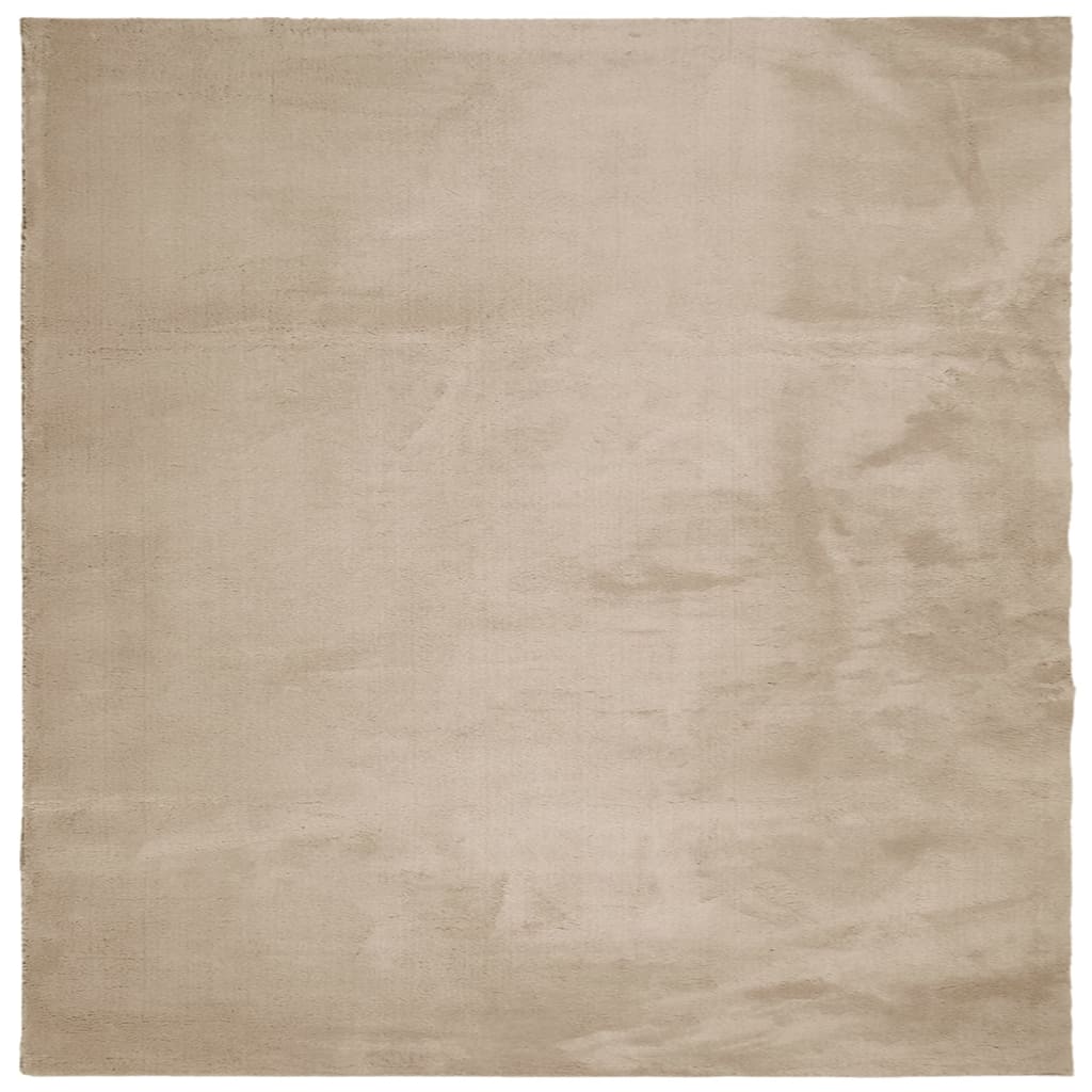 Vidaxl RUG HUARTE BAJA POLA Softable lavable de 120x120 cm -Coleado
