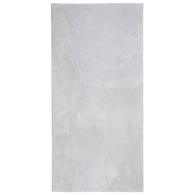 RUG VIDAXL HUARTE bajo de poca baja lavable de 100x200 cm de gris