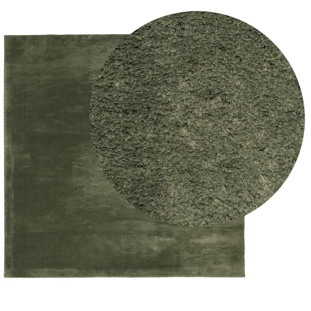 Vidaxl RUG HUARTE POLE POLECHA Softable Softable 200x200 cm de verde bosque