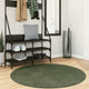 Vidaxl rug Huarte low -pole soft washable Ø 120 cm forest green