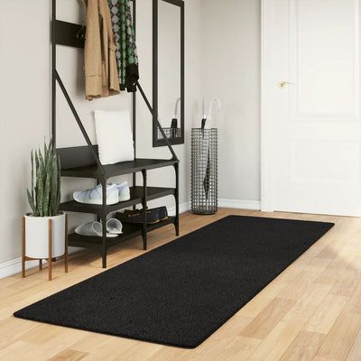 Vidaxl RUG HUARTE BAJA POLA Softable Softable 80x250 cm Negro