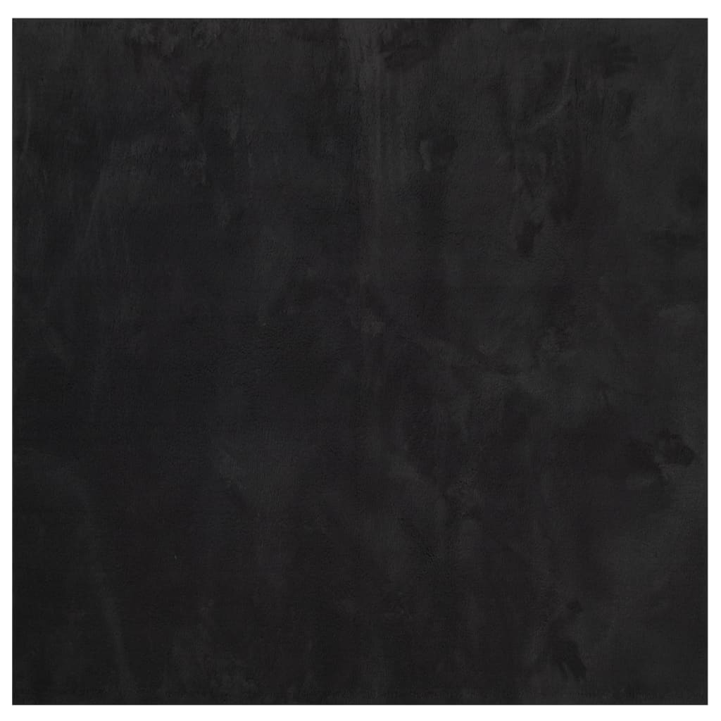 VIDAXL RUG HUARTE -POLOLE -POLOLE SOLABILE MORSE 240x240 cm Nero