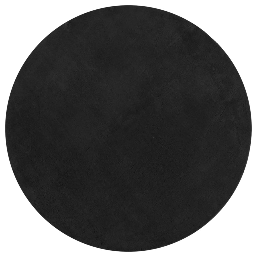 Vidaxl RUG HUARTE BAJA POLA Softable Ø 80 cm Negro
