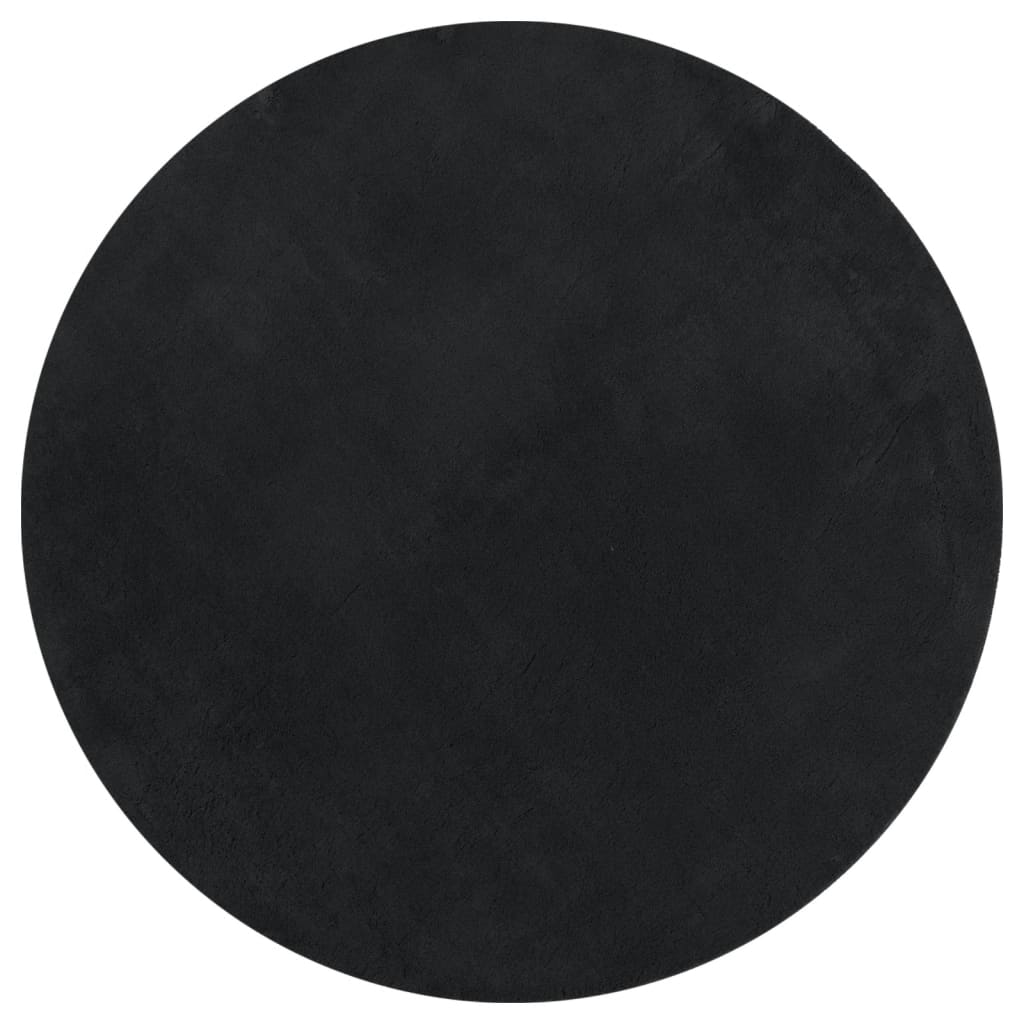 Vidaxl RUG HUARTE BAJA POLA Softable Ø 100 cm Negro