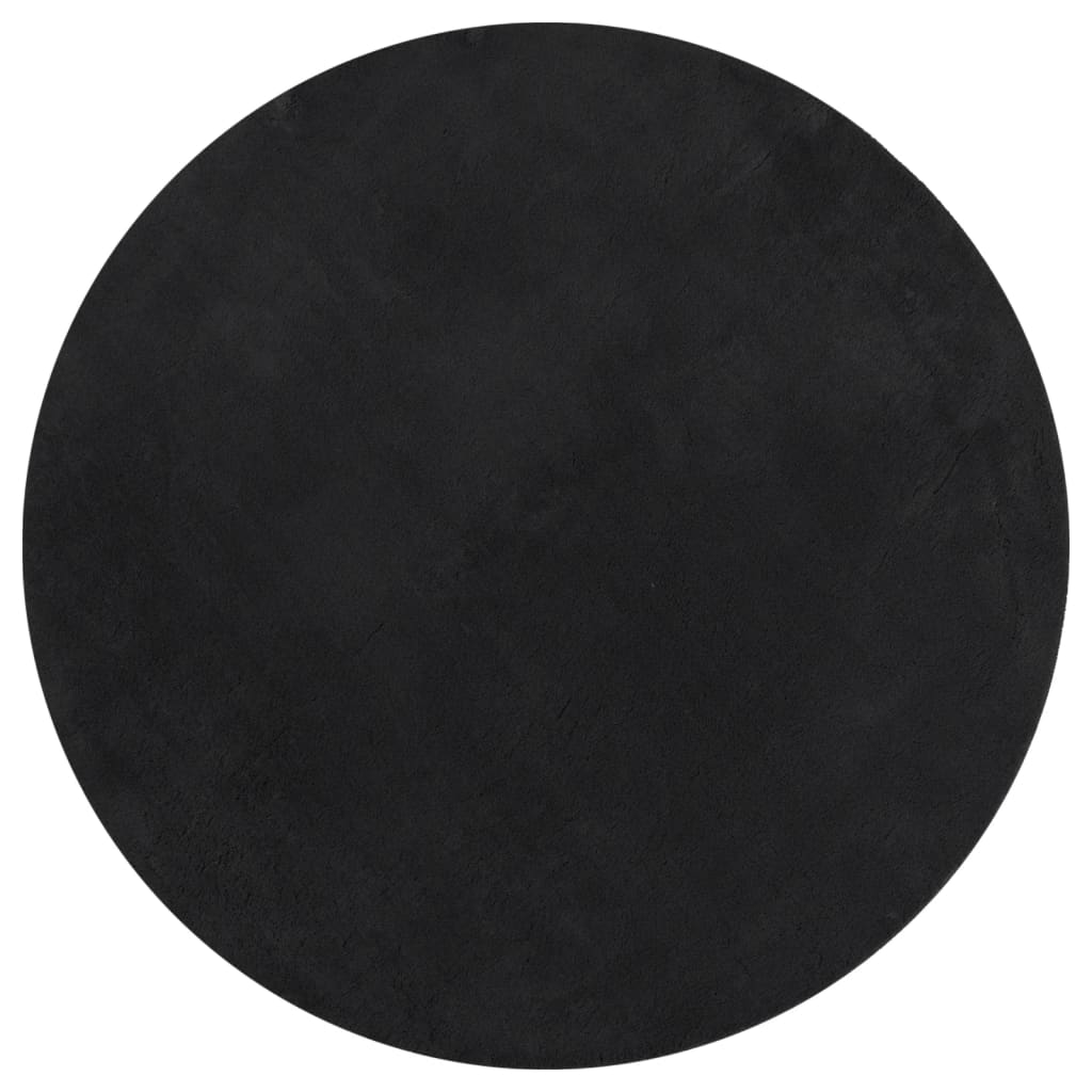 RUG VIDAXL HUARTE POLA DE BAJA POLLA Softable Ø 120 cm Negro