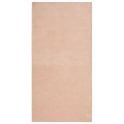 Vidaxl rug Huarte low -pile soft washable 100x200 cm pink