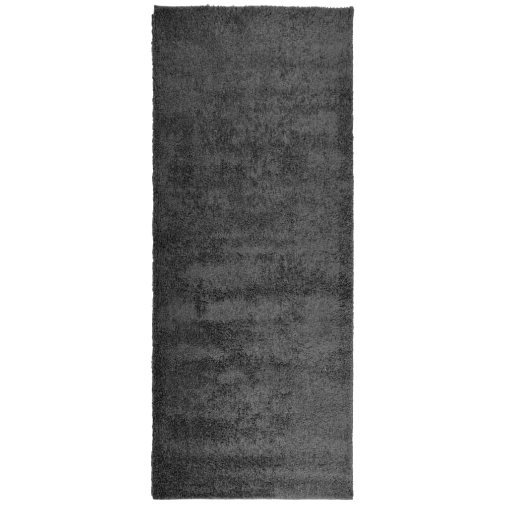 VIDAXL RUAM PAMPLONA SHAGGY ANTRACITO AL AVERE MODERNO 80X200 CM