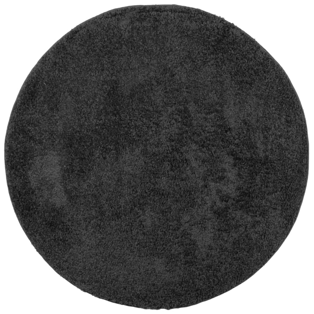 VIDAXL RUAM PAMPLONA SHAGGY ANTRO MODERNO Ø 120 cm Antracite