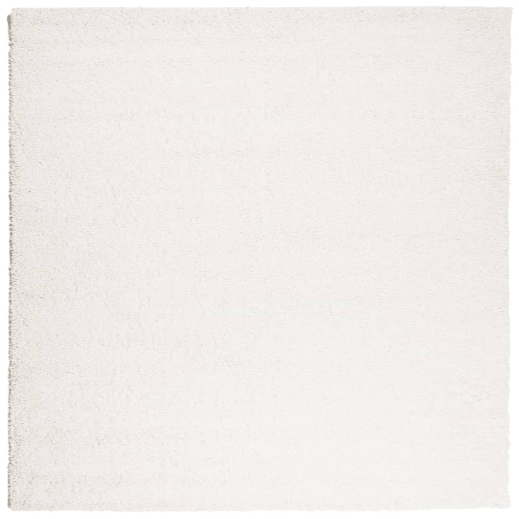 VIDAXL RUP PAMPLONA SHAGGY ALTOGGIATO MODERNO 160X160 CM CREMA