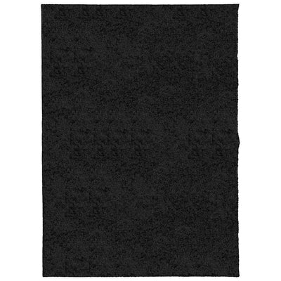 Alfombra Vidaxl Pamplona Shaggy altamente moderna 140x200 cm Negro