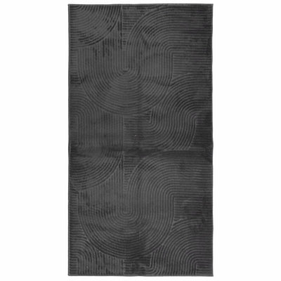 VidaXL alfombra Iza pelo corto escandinavo 80x150 cm antracita