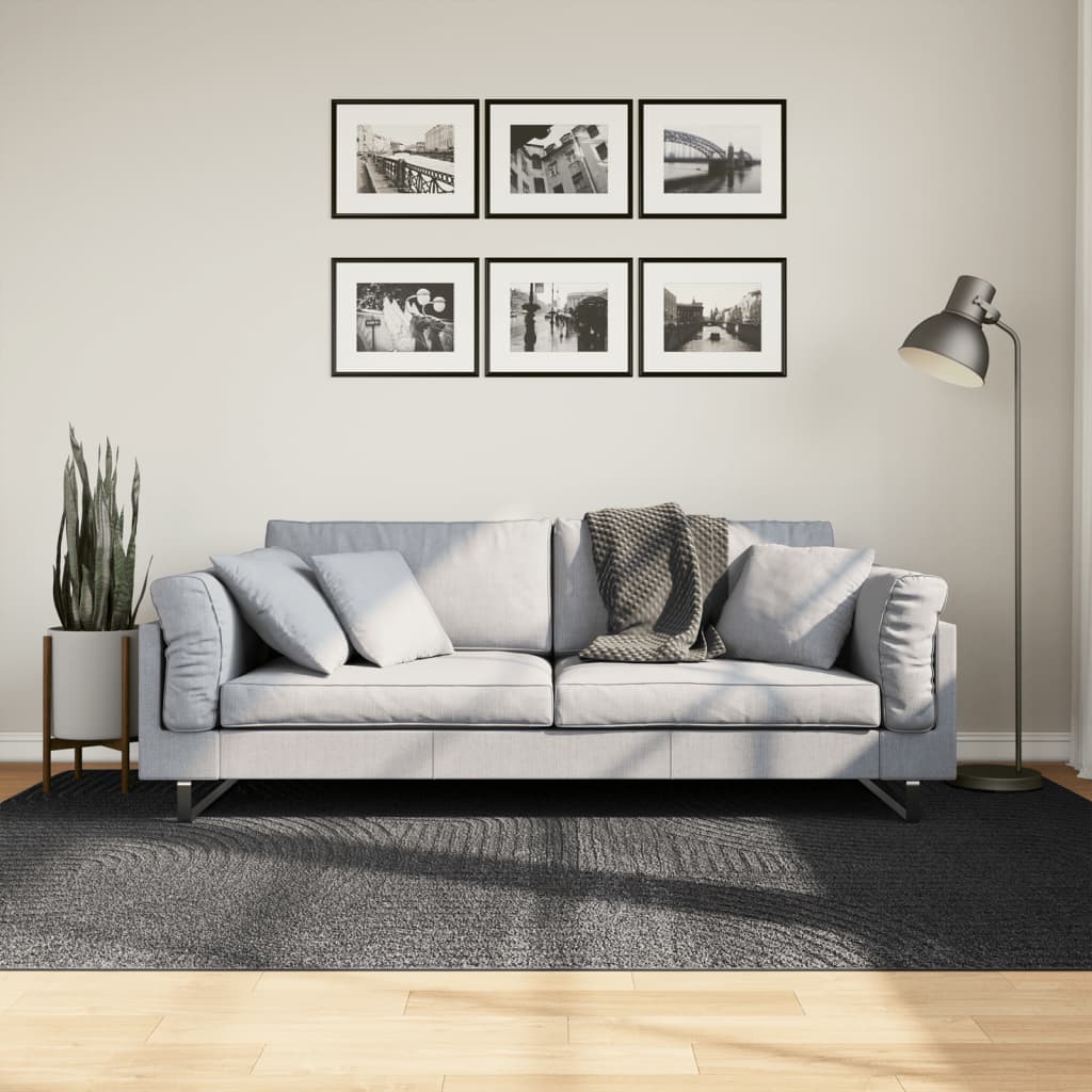 VidaXL tappeto iza scandinavo a pelo corto 160x230 cm antracite