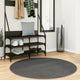 Vidaxl tappeto iza scandinavo a pelo corto ø 120 cm antracite