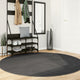 Vidaxl tappeto iza scandinavo a pelo corto ø 200 cm antracite
