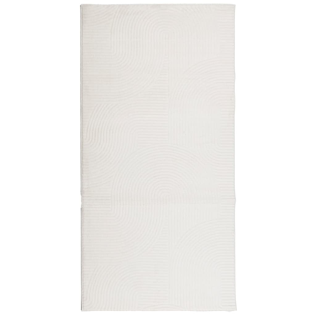 RUG VIDAXL IZA BAJO Pile escandinavo 100x200 cm de crema -COLADO