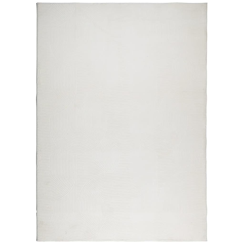 Tappeto VidaXL Iza a pelo corto scandinavo 200x280 cm crema