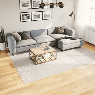 VidaXL alfombra Iza pelo corto escandinavo 200x280 cm crema