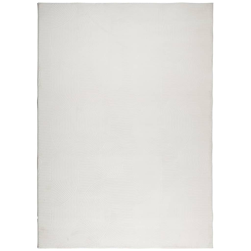 Vidaxl vloerkleed iza laagpolig scandinavisch 240x340 cm crèmekleurig