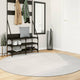 Vidaxl tappeto iza scandinavo a pelo corto ø 200 cm crema