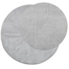 Vidaxl alfombra iza pelo corto escandinavo ø 160 cm gris