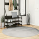 Vidaxl tappeto iza scandinavo a pelo corto ø 160 cm grigio